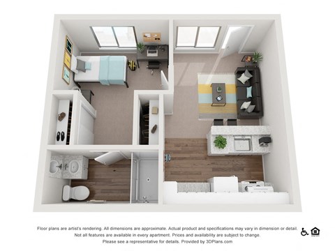 One bedroom one bathroom